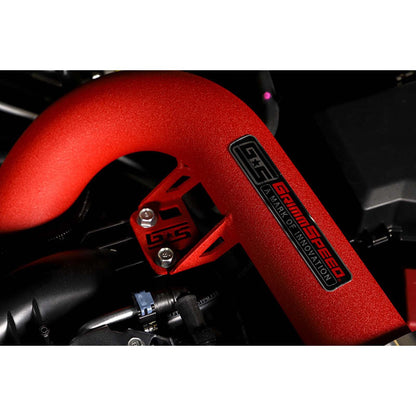 GrimmSpeed Front Mount Intercooler Kit Black Core w/ Red Piping - 2015-2021 Subaru WRX