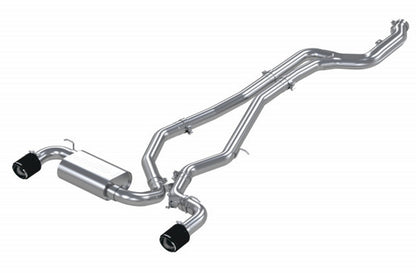 MBRP Cat Back Exhaust w/ Dual Rear Carbon Fiber Tips - 2020-2024 Toyota Supra