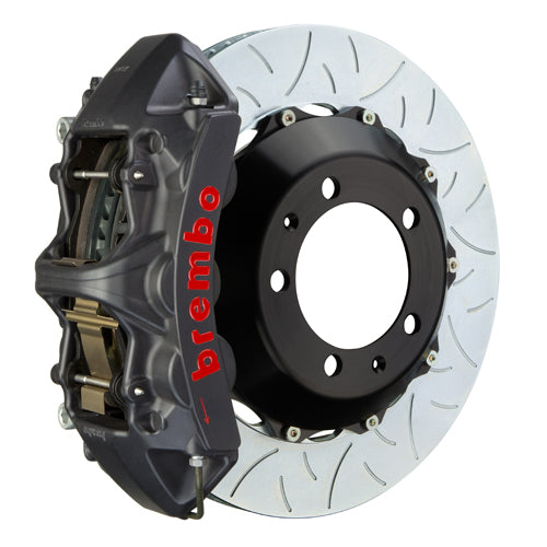 Brembo GT-S System 6 Piston Front Brake Kit Hard Anodized Type 3 Slotted Rotors - Volkswagen Models (inc. 2006-2014 GTI)