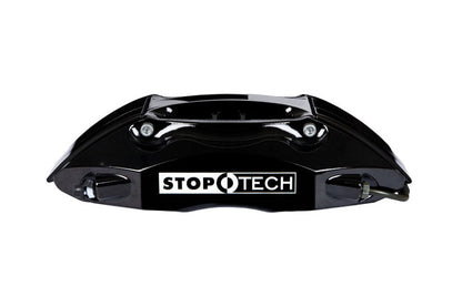 Stoptech ST-40 Big Brake Kit Front 332mm Black Slotted Rotors - 2004 Subaru STI