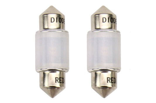Diode Dynamics 31mm HP6 Red Bulb Pair - Subaru Models (inc. 2015-2021 WRX / STI / 2003-2018 Forester)