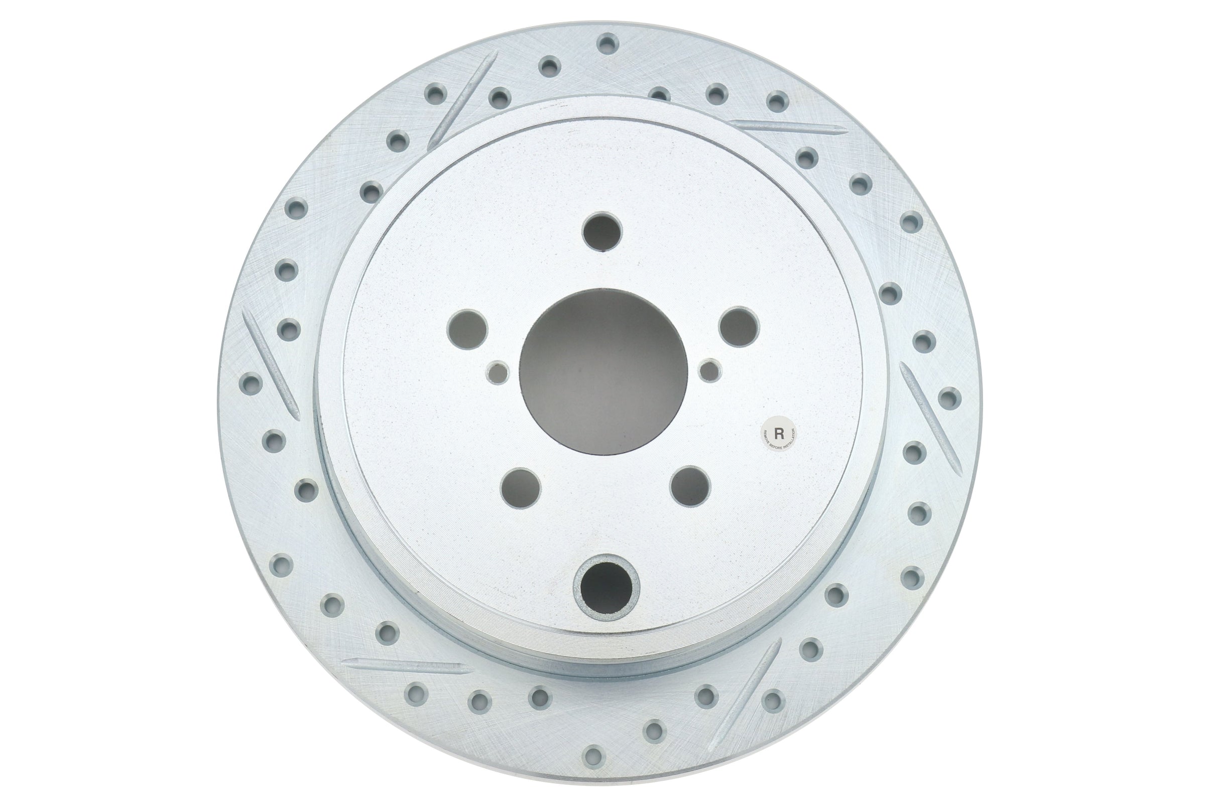 Stoptech C-Tek Sport Drilled and Slotted Rear Rotor Pair - Subaru Models (inc. 2008-2014 WRX)