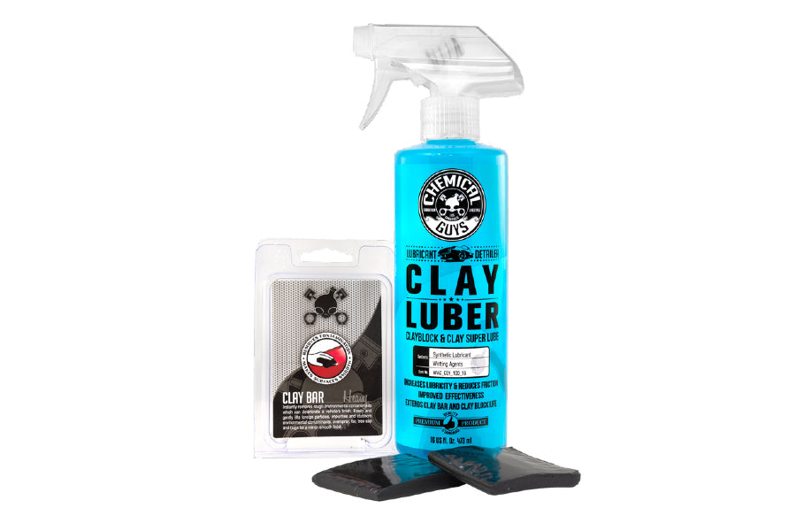 Chemical Guys Clay Bar and Luber Synthetic Lubricant Kit Heavy Duty - Universal