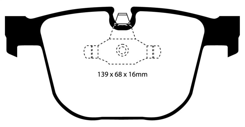 EBC 08-10 BMW M3 4.0 (E90) Redstuff Rear Brake Pads