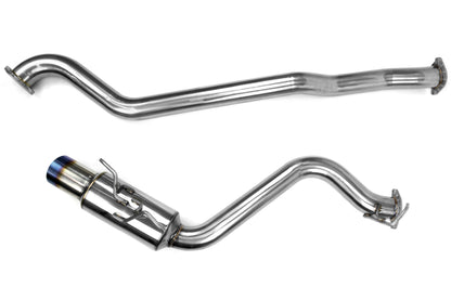 Invidia Racing Series Single Exit Cat Back Exhaust - Titanium Tip - 2008-2014 Subaru WRX / STI Hatchback