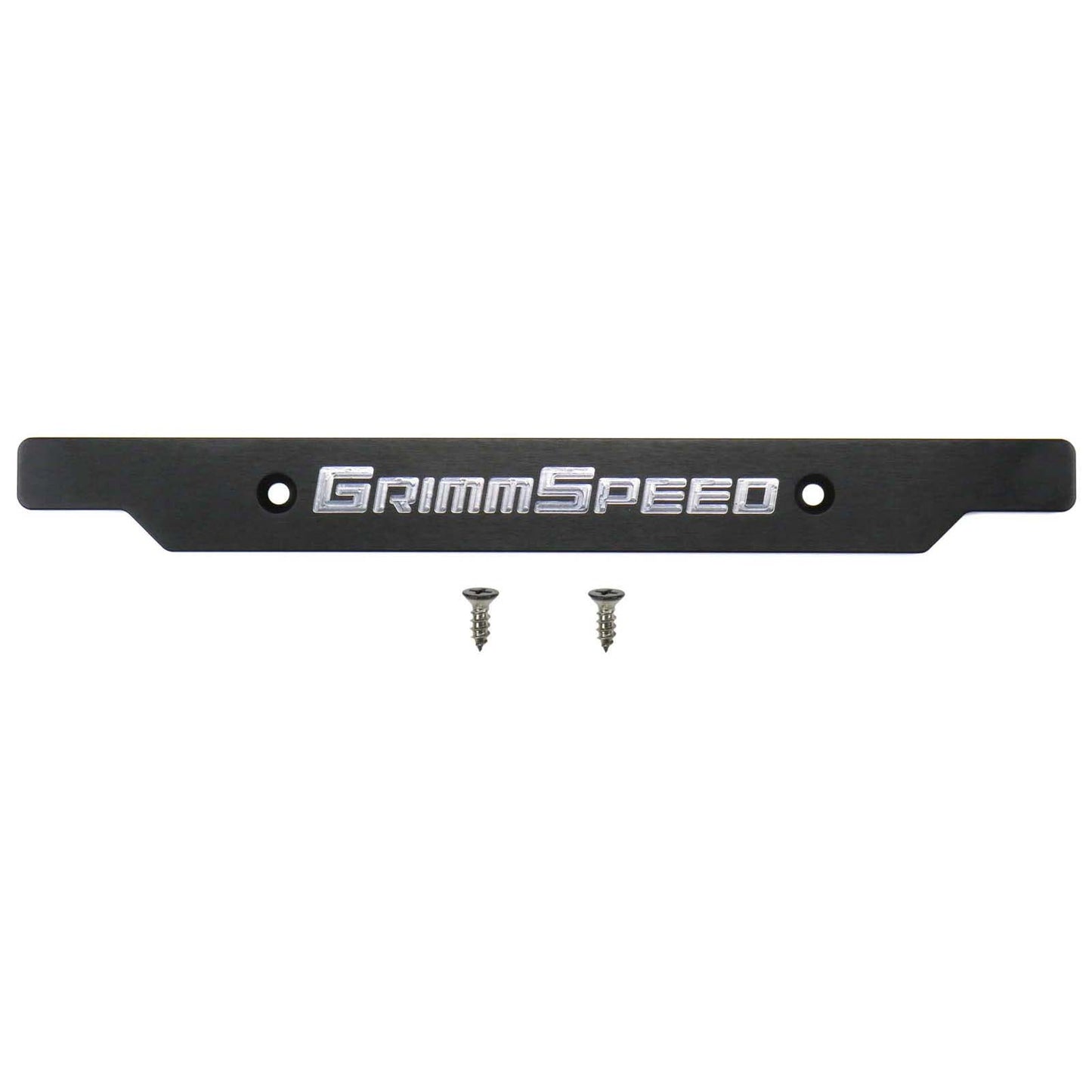 GrimmSpeed License Plate Delete Black/Silver - 2002-2005 Subaru WRX/STI