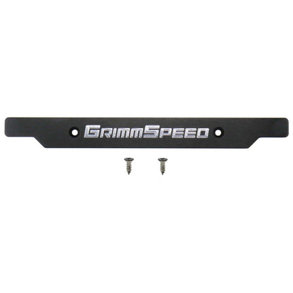 GrimmSpeed License Plate Delete Black/Silver - 2002-2005 Subaru WRX/STI