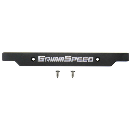 GrimmSpeed License Plate Delete Black/Silver - 2002-2005 Subaru WRX/STI
