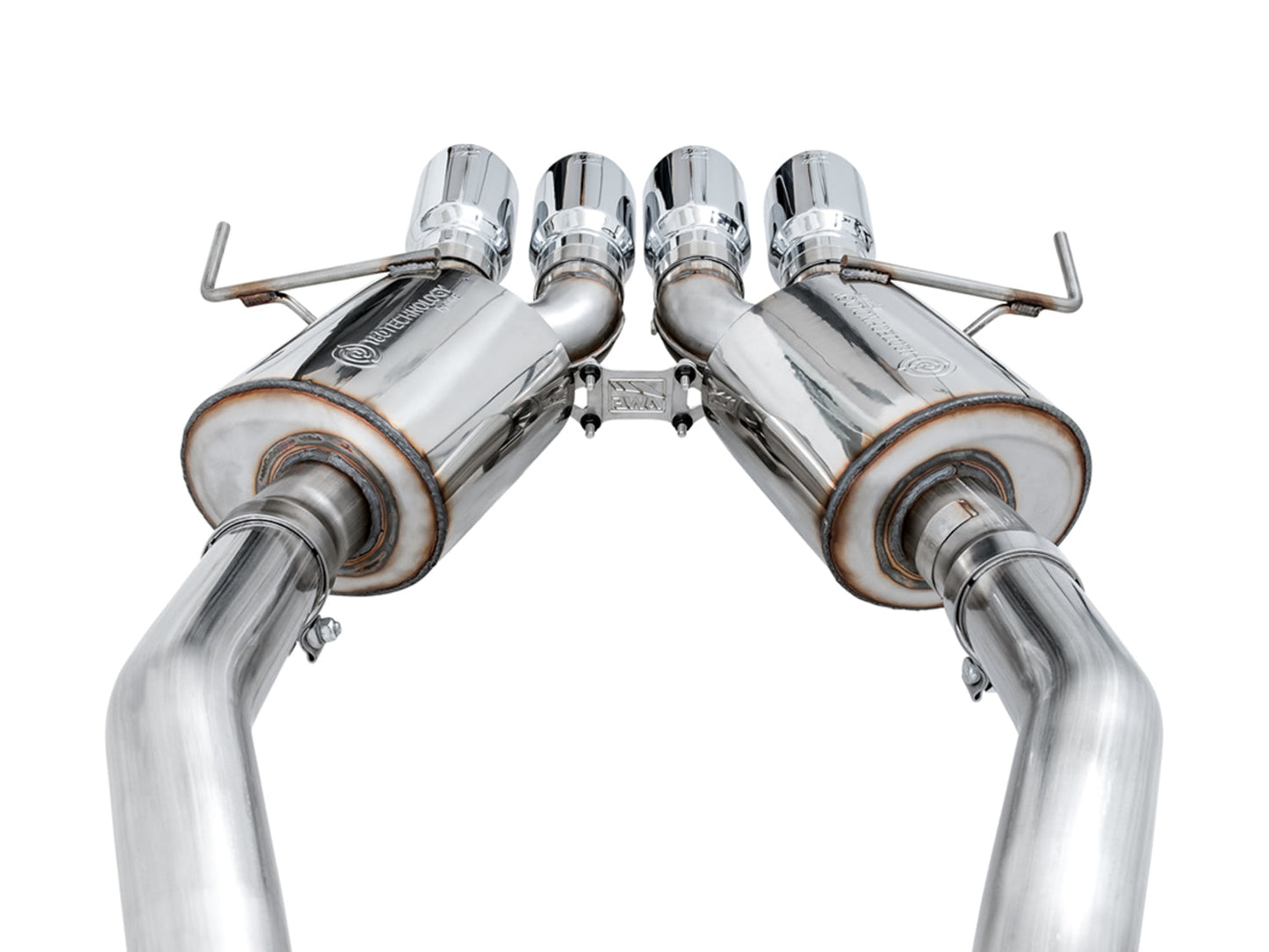 AWE Touring Edition Axleback Exhaust for C7 Corvette Stingray / Z51 / Grand Sport / Z06 / ZR1 -- Chrome Silver Tips (includes AWE AFM valve simulators)