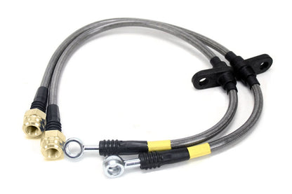 Stoptech Stainless Steel Brake Lines Front - 2002-2005 Subaru WRX
