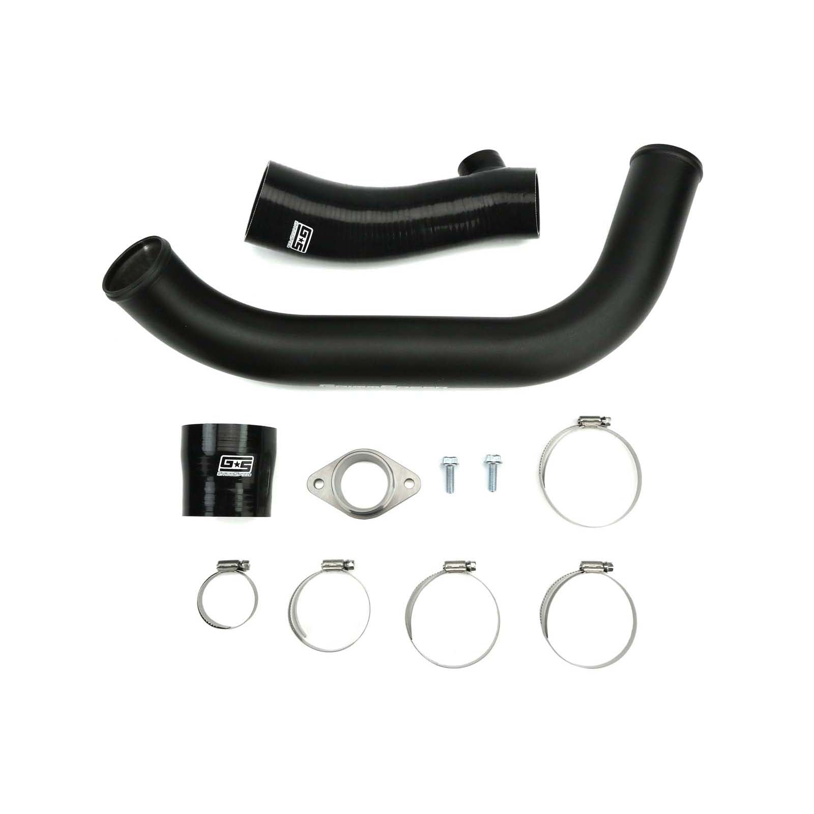 Grimmspeed Top Mount Intercooler Charge Pipe Kit Black - 2015-2021 Subaru WRX