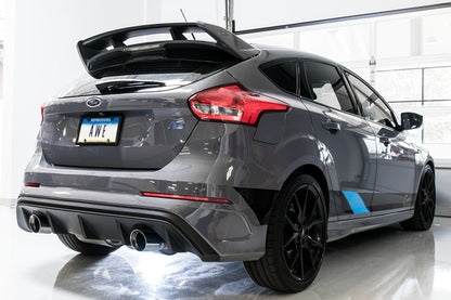 AWE Track Edition Cat-Back Exhaust (Chrome Silver Tips) - 2016-2018 Ford Focus RS