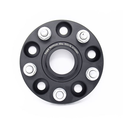 Torque Solution Forged Aluminum Wheel Spacer 5x114.3 20mm Black Pair - 2005-2021 Subaru STI / 2015-2021 WRX / 2019-2024 Forester / 2014-2024 Outback
