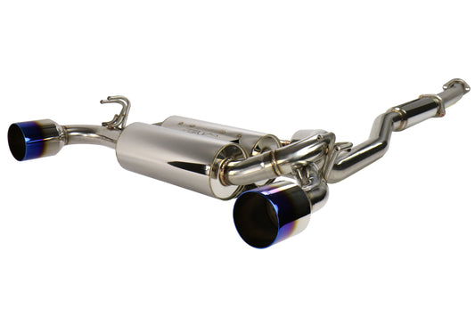 MXP SP Cat Back Exhaust Stainless Steel Burnt Tips - 2008-2015 Mitsubishi Evo X