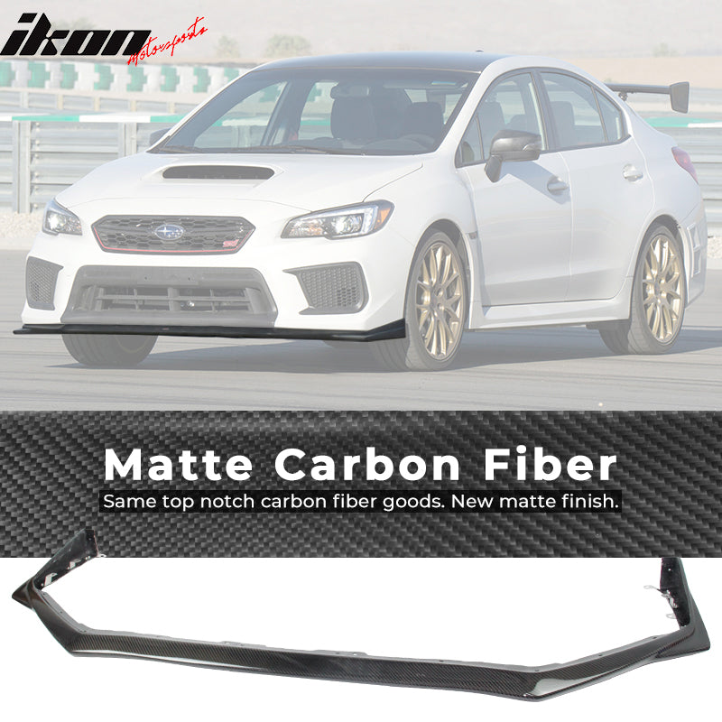 2018-2021 Subaru WRX STI Sedan Front Bumper Lip Carbon Fiber
