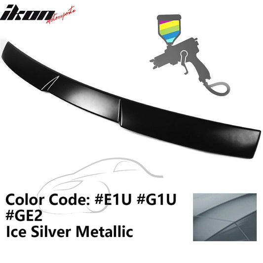 2015-2021 Subaru WRX V Style Ice Silver Metallic Rear Roof Spoiler ABS