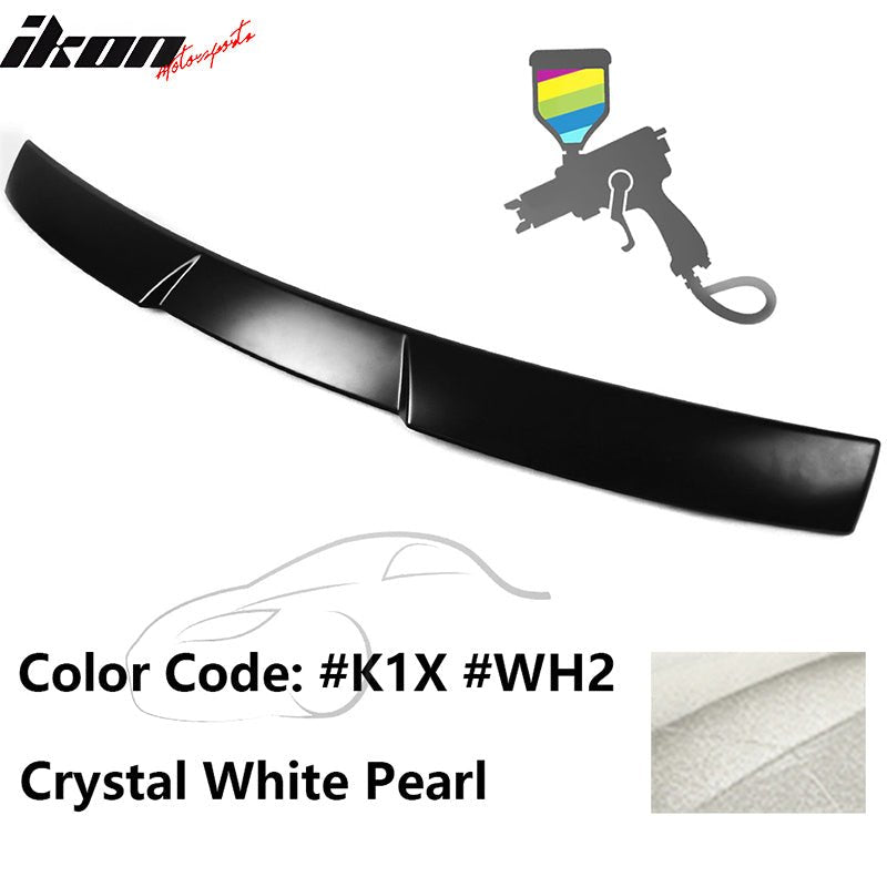 2015-2021 Subaru WRX V Style Crystal White Pearl Rear Roof Spoiler ABS