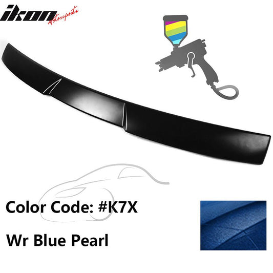 2015-2021 Subaru WRX V Style Wr Blue Pearl Rear Roof Spoiler ABS