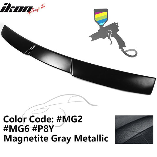 2015-2021 Subaru WRX V Style Magnetite Gray Metallic Roof Spoiler ABS
