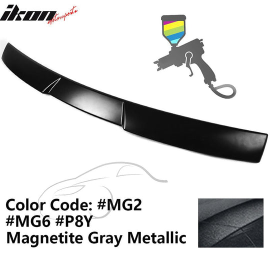 2015-2021 Subaru WRX V Style Magnetite Gray Metallic Roof Spoiler ABS