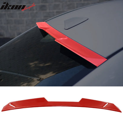 2022-2025 Subaru WRX V Style ABS Rear Roof Spoiler Painted #DCK Red