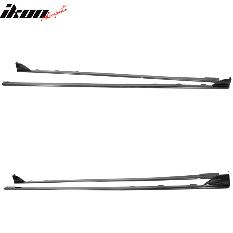 2015-2021 WRX STI Sedan Carbon Fiber CF Side Skirts Extension