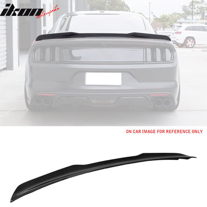 2015-2023 Ford Mustang Coupe Trunk Spoiler V Style Carbon Fiber Wing