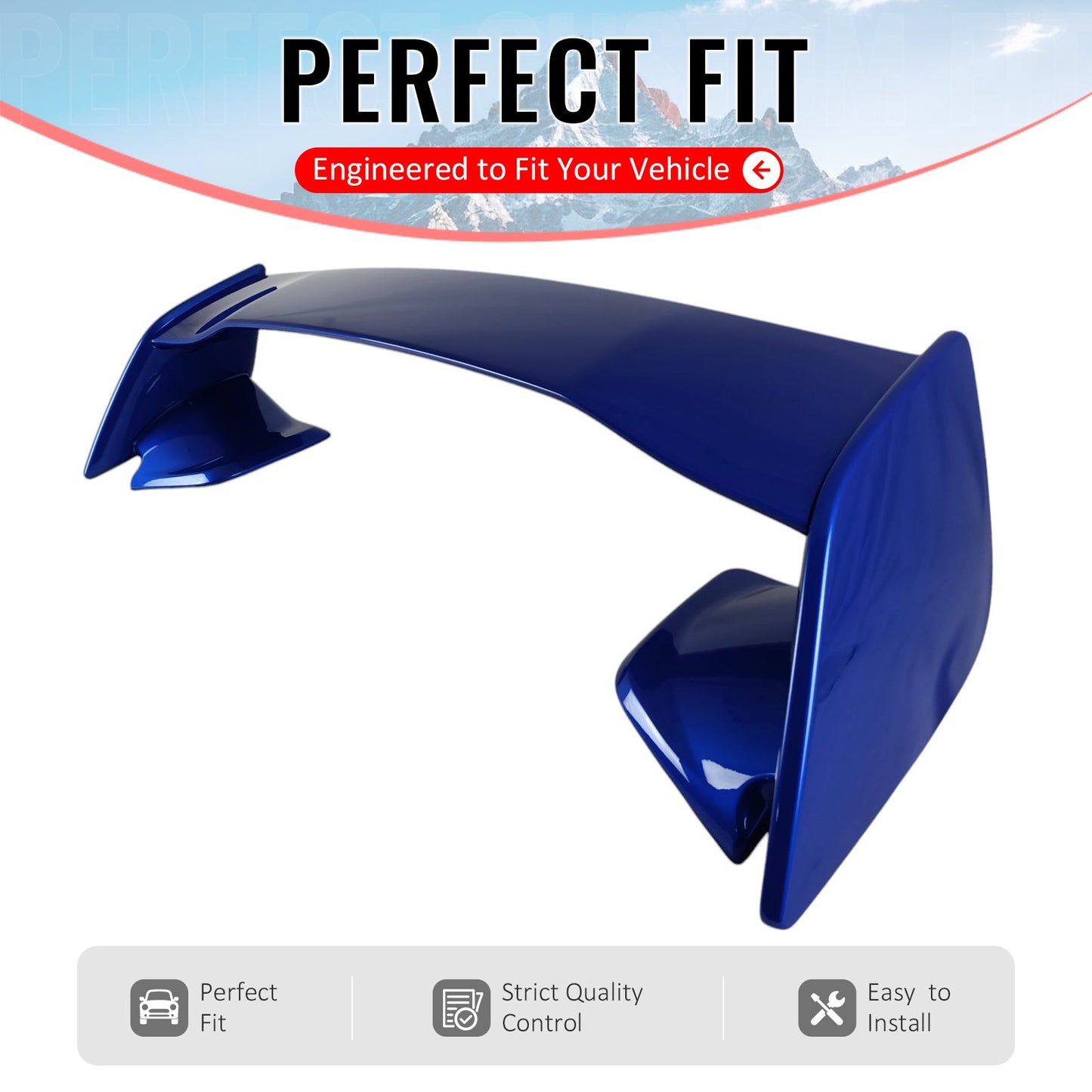 2022-2025 Subaru WRX VB STI Style Painted #DCK Red 5PCS Trunk Spoiler
