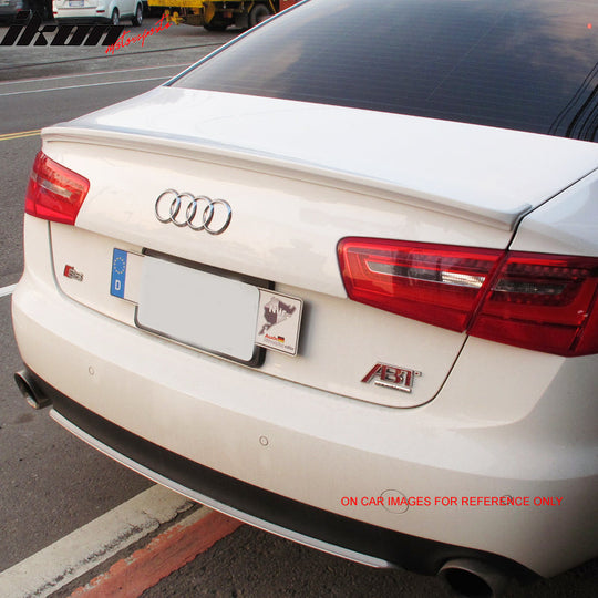 2012-2014 Audi A6 C7 Sedan 4Dr D Style Painted ABS Trunk Spoiler Wing
