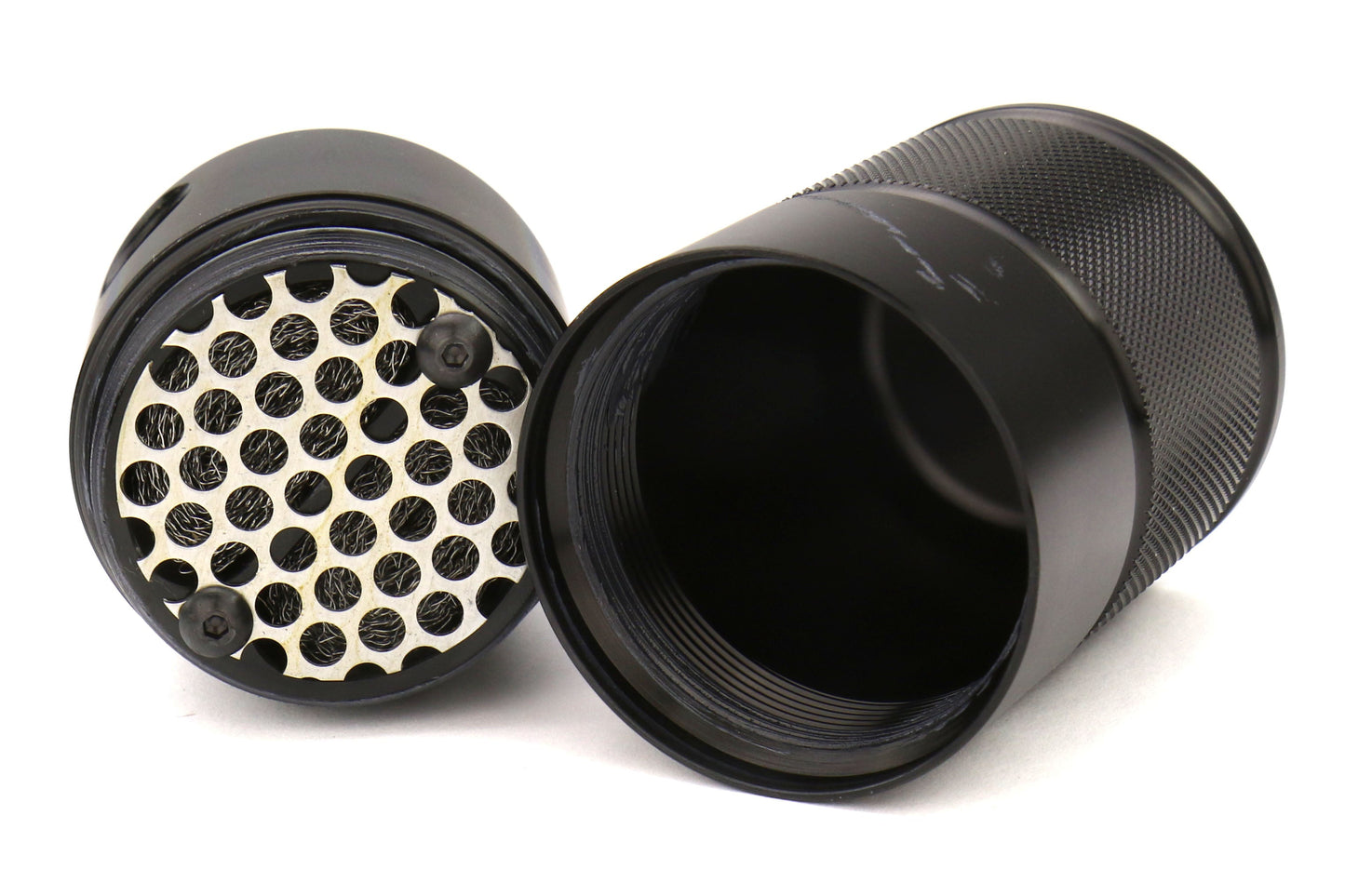 Moroso Small Body Air-Oil Separator Black - 2008-2014 Subaru STI w/ Front Mount Intercooler