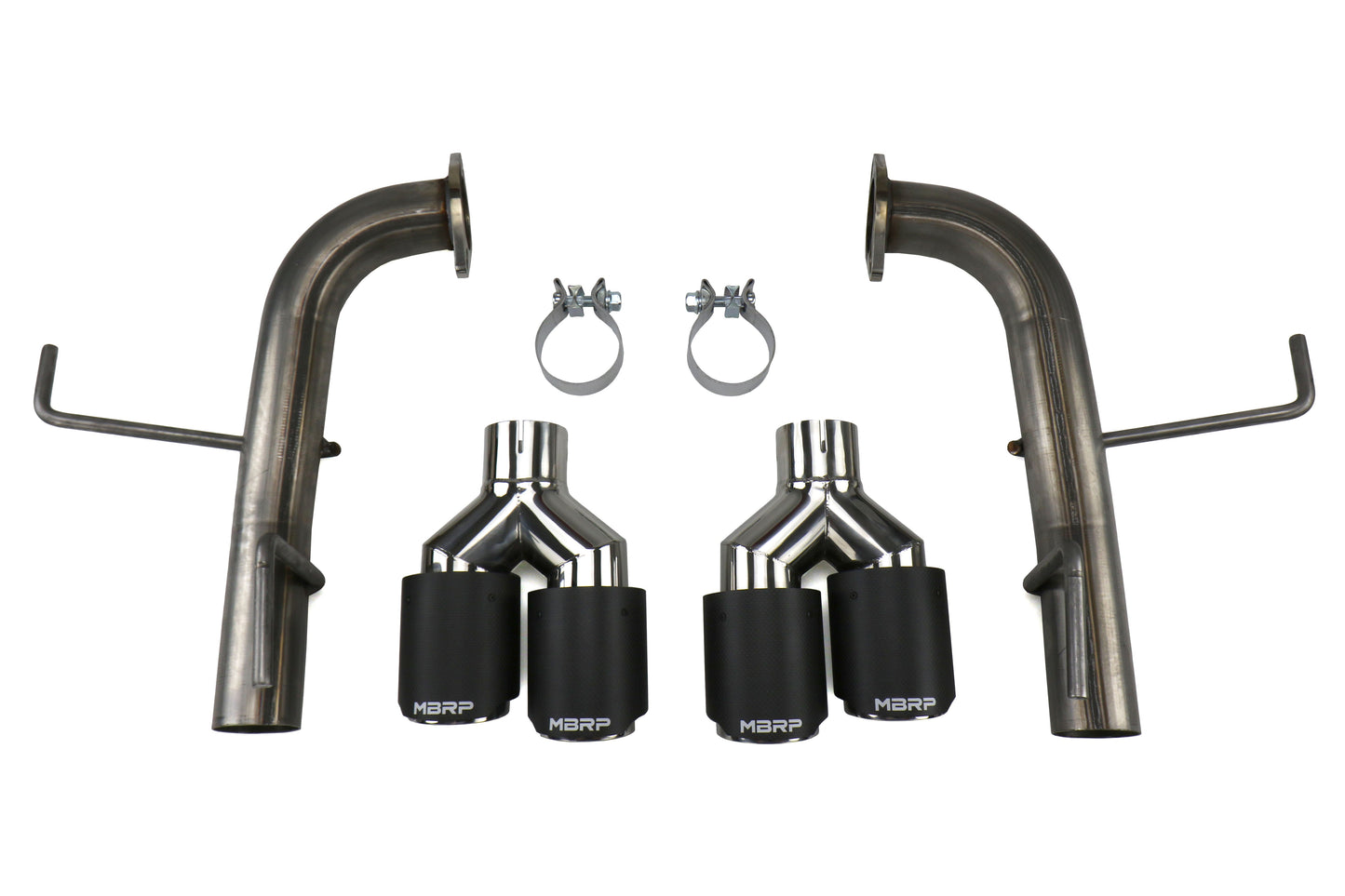 MBRP 2.5in Quad Carbon Fiber Tip Axle Back Exhaust - 2015-2021 Subaru WRX / STI