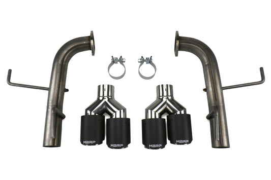 MBRP 2.5in Quad Carbon Fiber Tip Axle Back Exhaust - 2015-2021 Subaru WRX / STI