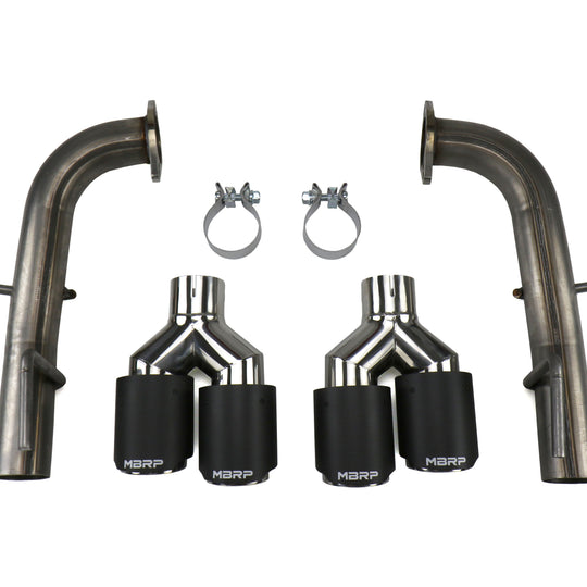 MBRP 2.5in Quad Carbon Fiber Tip Axle Back Exhaust - 2015-2021 Subaru WRX / STI