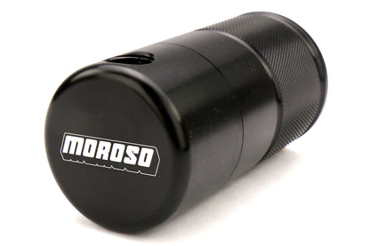 Moroso Small Body Air-Oil Separator Black - 2008-2014 Subaru STI w/ Front Mount Intercooler