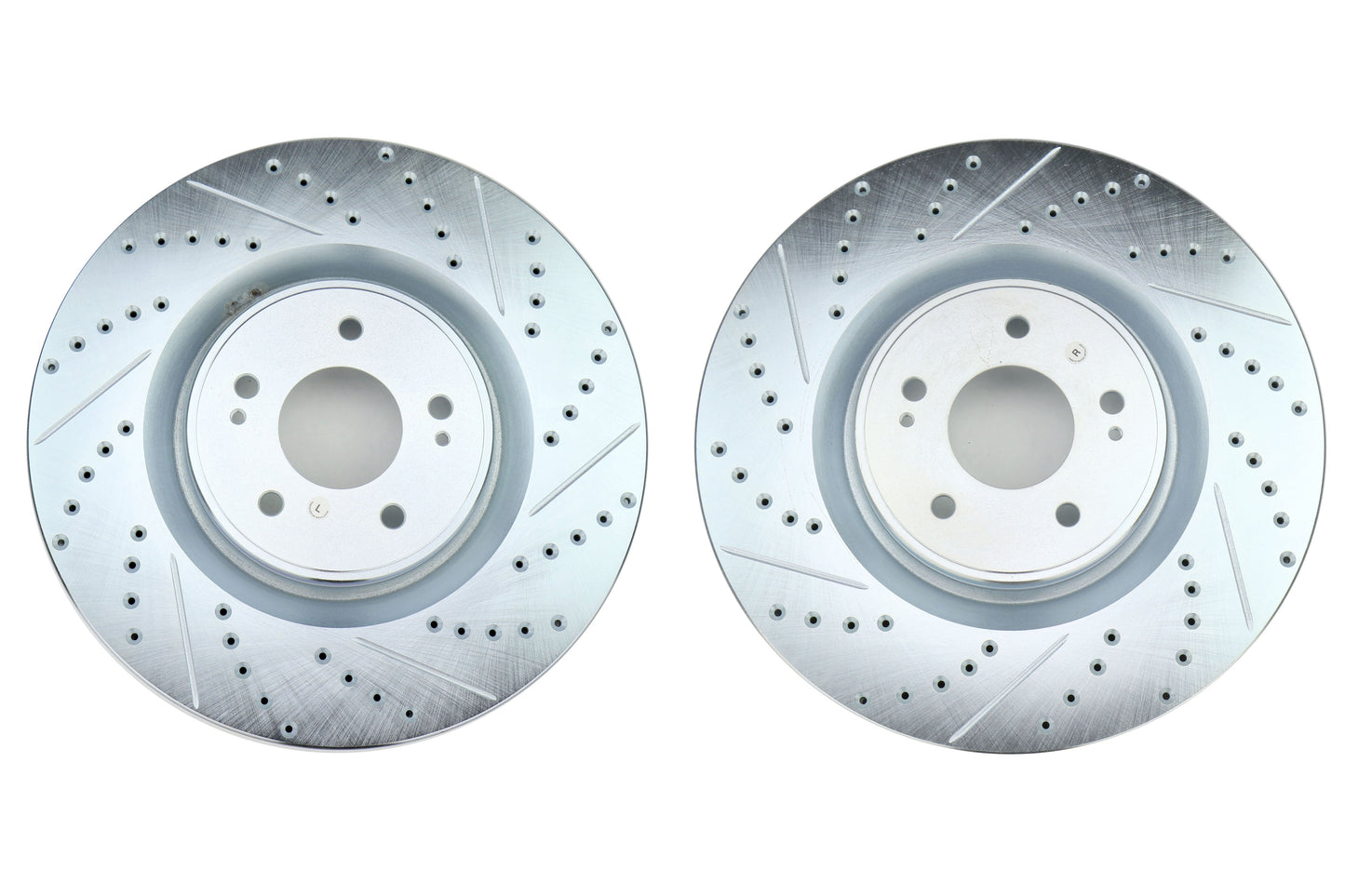Stoptech C-Tek Sport Drilled and Slotted Front Rotor Pair - 2008-2015 Mitsubishi Evo X