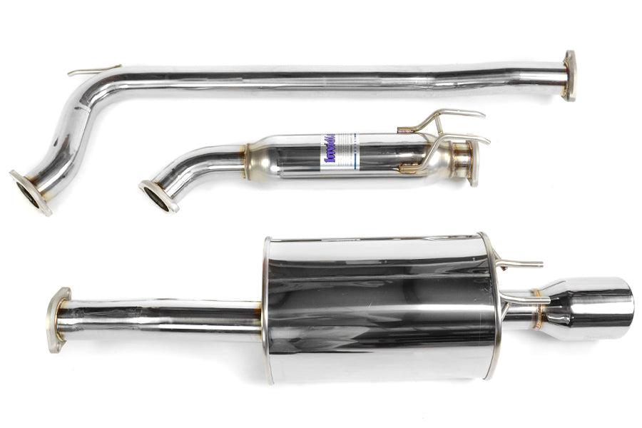 Invidia Q300 Single Exit Cat Back Exhaust - Stainless Steel Tip - 2006-2011 Honda Civic Si Sedan