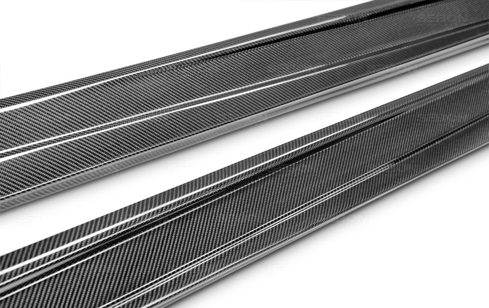 Seibon Carbon Fiber GD Style Side Skirts - 2006-2007 Subaru WRX / STI