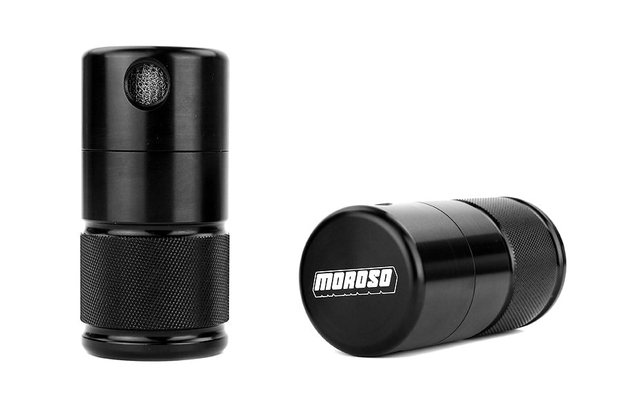 Moroso Air Oil Separator Small Body Black Finish - 2008-2014 Subaru WRX