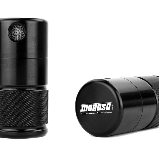 Moroso Air Oil Separator Small Body Black Finish - 2008-2014 Subaru WRX