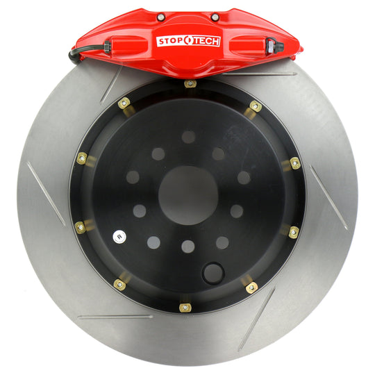 Stoptech ST-22 Big Brake Kit Rear 345mm Red Slotted Rotors - 2015-2021 Subaru WRX
