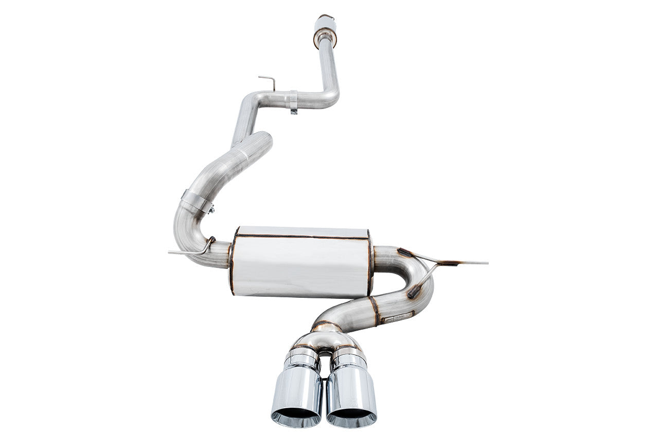AWE Touring Edition Resonated Cat-Back Exhaust (Chrome Silver Tips) - 2013-2018 Ford Focus ST