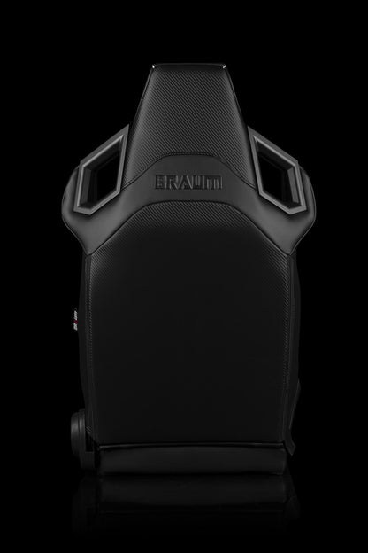 BRAUM ALPHA-X Series Sport Seats - Black / White - Universal