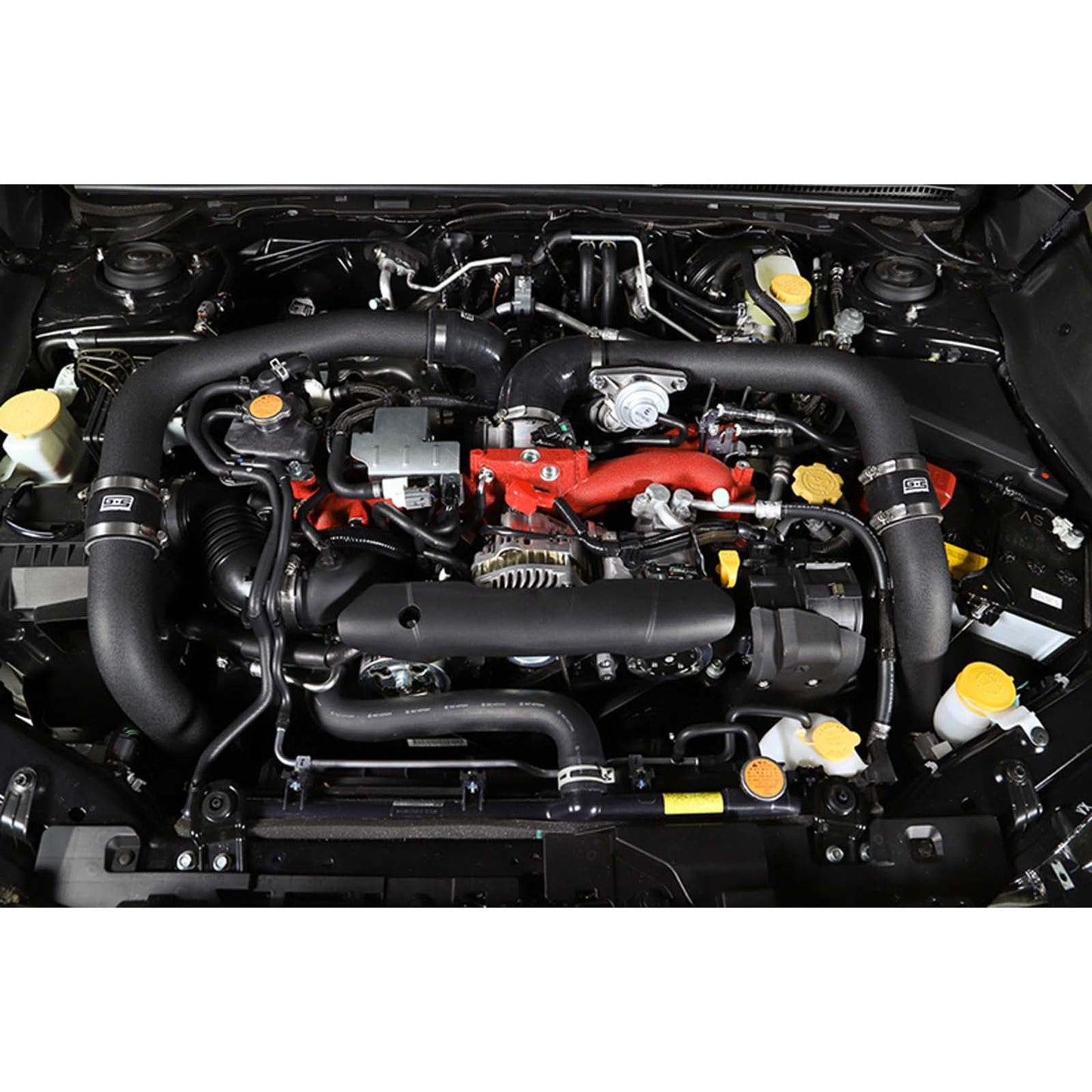 GrimmSpeed Front Mount Intercooler Kit Black Core w/ Black Piping - 2015-2021 Subaru WRX / STI