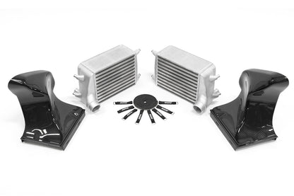 AMS Alpha Intercooler Kit with Carbon Fiber Shrouds - Porsche Models (inc. 2017-2018 Carrera / Targa)