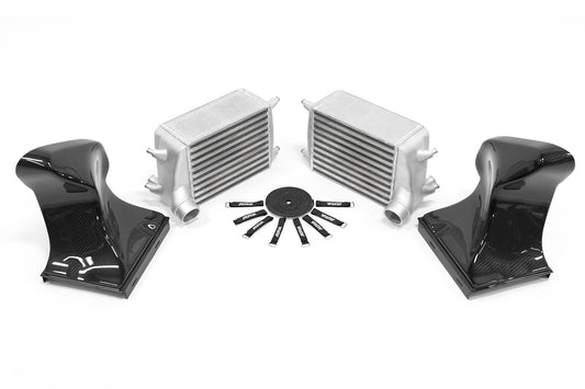 AMS Alpha Intercooler Kit with Carbon Fiber Shrouds - Porsche Models (inc. 2017-2018 Carrera / Targa)