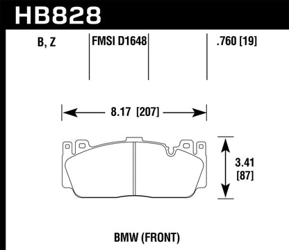 Hawk 12-17 BMW M6 / 14-17 BMW M6 Gran Coupe / 13-16 BMW M5 Performance Ceramic Front Brake Pads