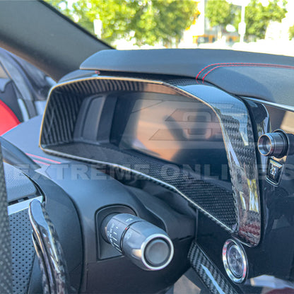 Corvette C8 DRY CARBON FIBER Gauge Cluster Cover