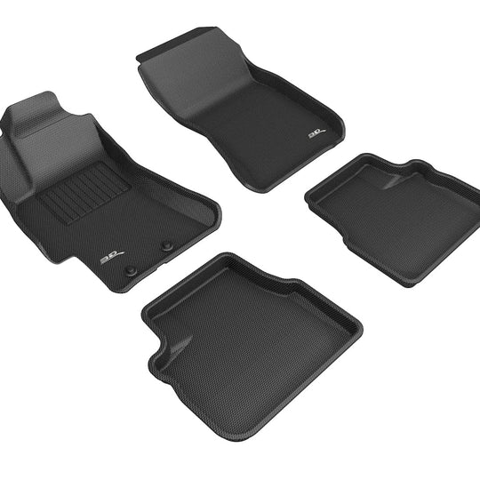 3D MAXpider KAGU Floor Liners - Black - 2008-2014 Subaru WRX / STI / Impreza