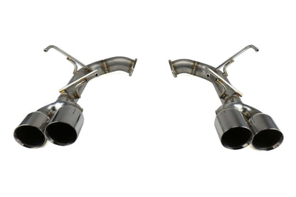 Remark Axle Back Exhaust Muffler Delete Stainless Double Wall Tips - 2015-2024 Subaru WRX / 2015-2021 STI