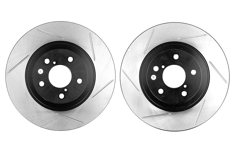Stoptech Slotted Front Rotor Pair - Subaru Models (inc. 2009-2014 WRX)